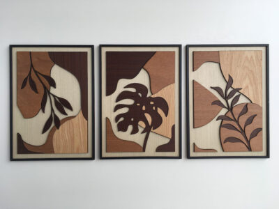 Leaves abstract wall art